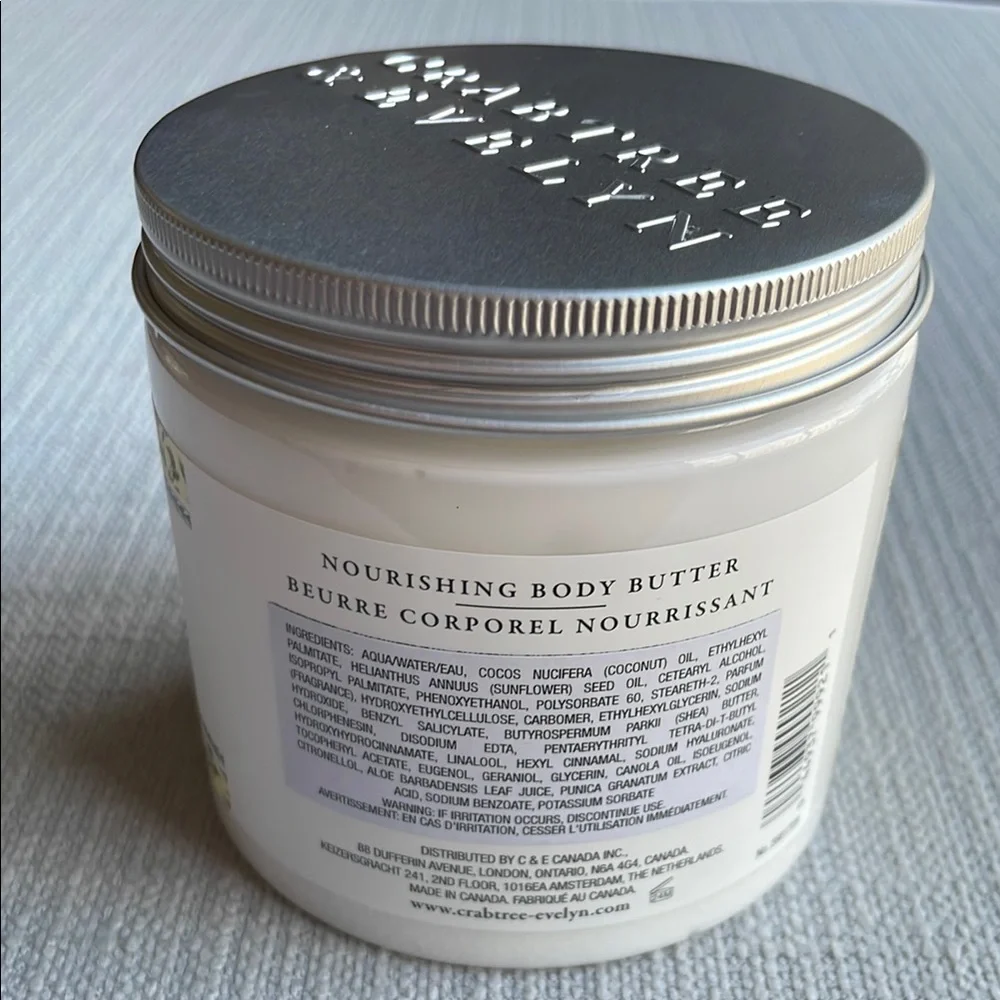 Crabtree & Evelyn SUMMER HILL Nourishing Body Butter 12.7 oz